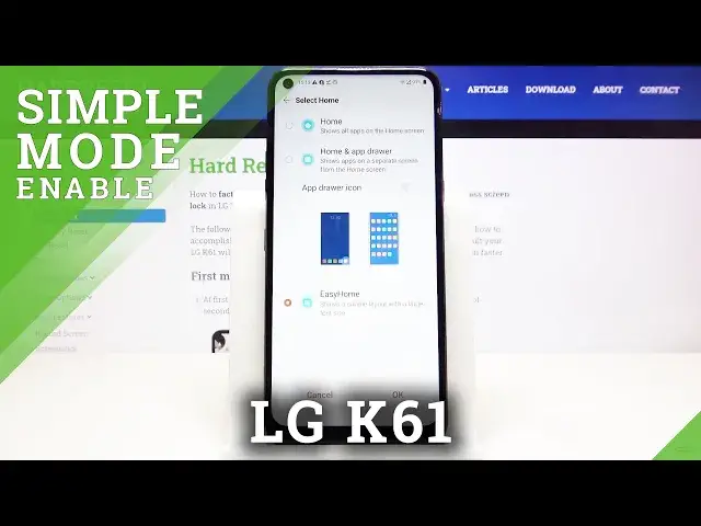 'Video thumbnail for How to Enable Easy Mode in LG K61 – Simple Mode'
