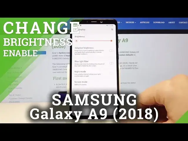 'Video thumbnail for How to Use Auto-brightness in SAMSUNG Galaxy A9 2018 – Change Screen Intensity'