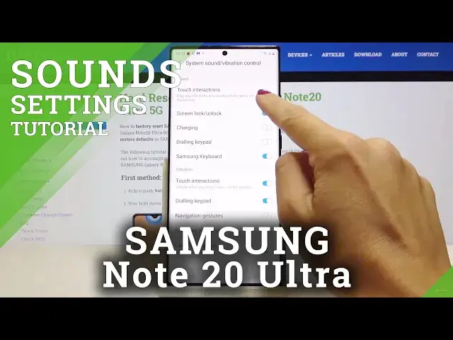 'Video thumbnail for How to Enable Touch Sounds in SAMSUNG Galaxy Note 20 Ultra – Touch Sound Settings'