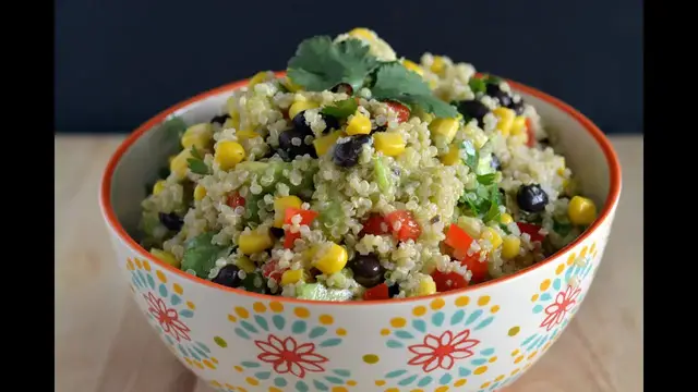 Video thumbnail for Quinoa & Black Bean Salad Recipe | How To Cook Quinoa | SyS