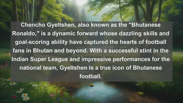 Video thumbnail for Bhutan's Best: Top 10 Football Icons You Must Know!