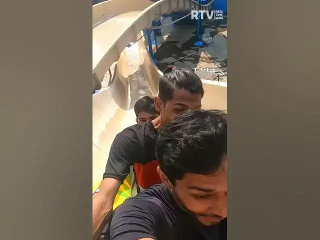 Video thumbnail for Zumba Loop ➿ Water Slide at Escape Water Park #shorts #waterpark