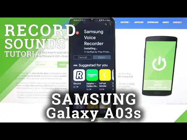 Video thumbnail for How to Record Sounds on SAMSUNG Galaxy A03S – Use Voice Recorder