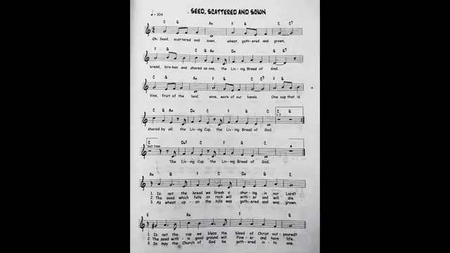 Video thumbnail for Seed Scattered And Sown - Catholic Mass Song Sheet Music
