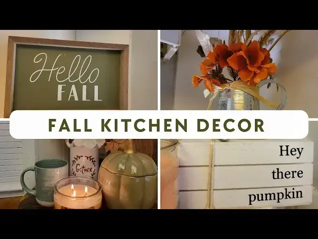 'Video thumbnail for Cozy Fall Clean and Decorate With Me 2023: Kitchen Fall Decor'