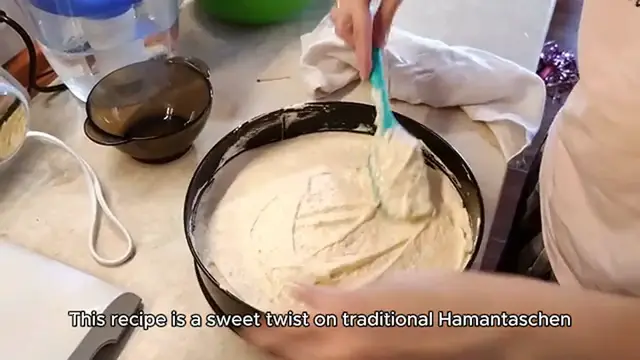 Video thumbnail for Strawberry halva hamantaschen Recipe
