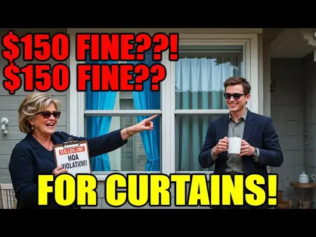 'Video thumbnail for I Got Fined for Curtain Color… by the HOA Karen 🤯 | True Story'