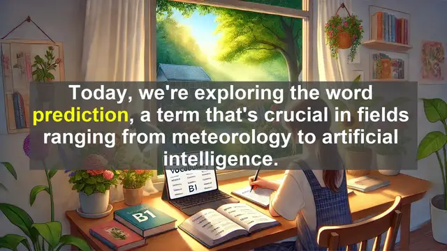 Video thumbnail for 2500 Must Know CEFR B1 Vocabulary - Understanding Prediction: From Weather Forecasts to AI
