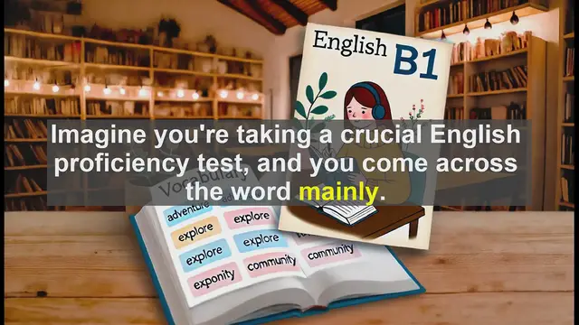 Video thumbnail for 2500 Must Know CEFR B1 Vocabulary - How to Use 'Mainly' Correctly in English