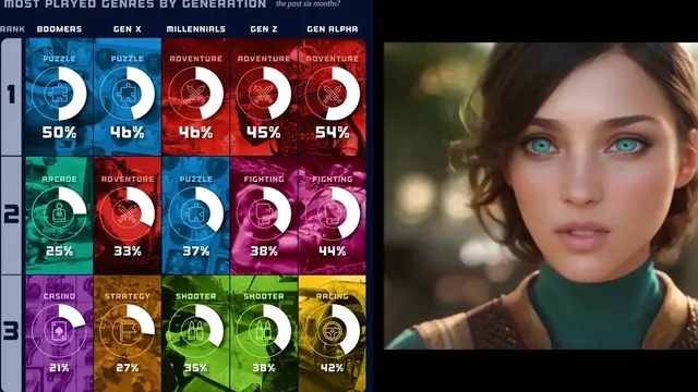 Video thumbnail for Most Popular Gaming Genres By Generation (2025)