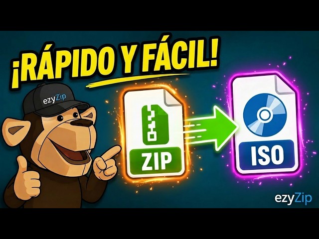 Video thumbnail for 📦 Cómo Convertir ZIP a ISO en Línea Gratis | Sin Necesidad de Instalar Software