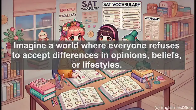 Video thumbnail for 5000 Must Know SAT Vocabulary - Understanding Intolerance: Definition, Usage, and Impact