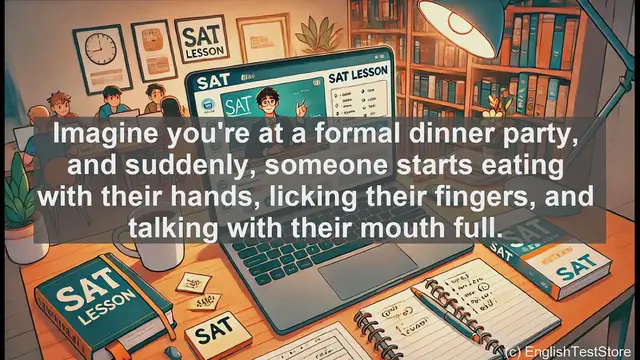 Video thumbnail for 5000 Must Know SAT Vocabulary - Impropriety: Understanding Social Etiquette Breaches