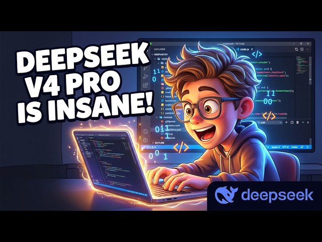 Video thumbnail for DeepSeek V4 Pro is INSANE!