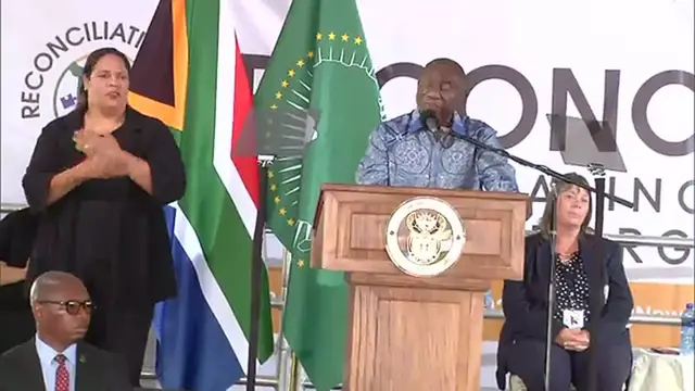 Video thumbnail for President Cyril Ramaphosa delivers key note address during the reconciliation day commentations