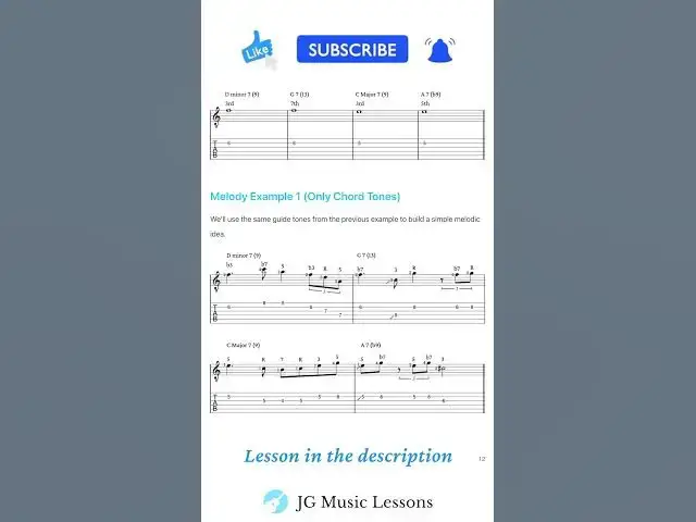 'Video thumbnail for How to Solo Over Chord Progressions with Chord Tones On Guitar 🎸 #guitartutorial #guitarlesson'