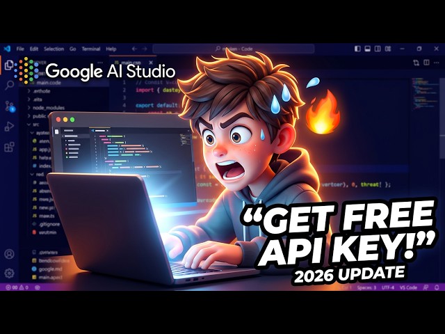 Video thumbnail for How to Get Google AI Studio API Key Free in 2026? 🤯🔥