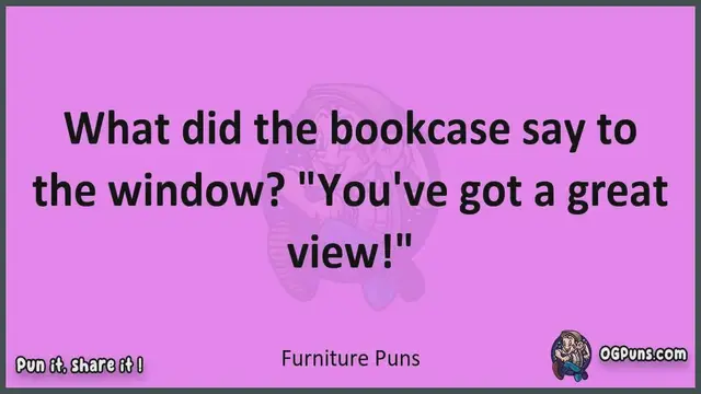 Video thumbnail for Furniture - Jokes, Puns, Wordplays, and Laughter