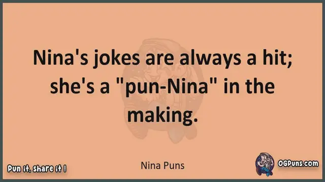 Video thumbnail for Nina - Jokes, Puns, Wordplays, and Laughter