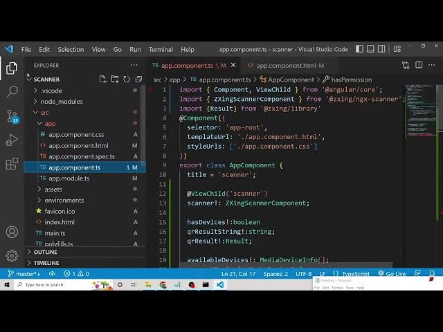 Video thumbnail for Angular 13 QR Code Scanner Using Webcam and Display Info in Browser Using ngx-scanner-qrcode in TS
