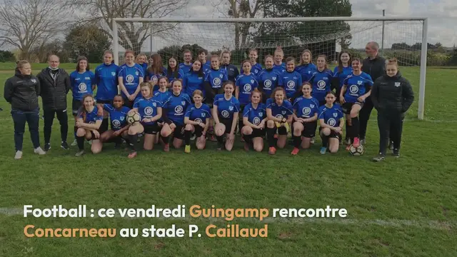 'Video thumbnail for Ploërmel. Football : ce vendredi Guingamp rencontre Concarneau au stade P. Caillaud'