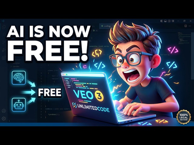 Video thumbnail for Every Paid AI is Now FREE & UNLIMITED (100% Legal Method) VEO 3 free Unlimited