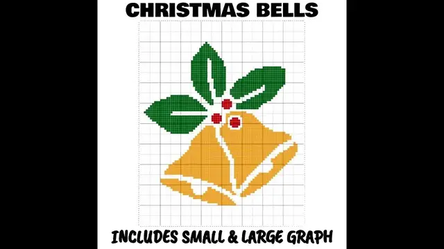 Video thumbnail for Christmas Bells C2C & Tapestry Crochet Pattern & Chart | Magic Yarn Pixels