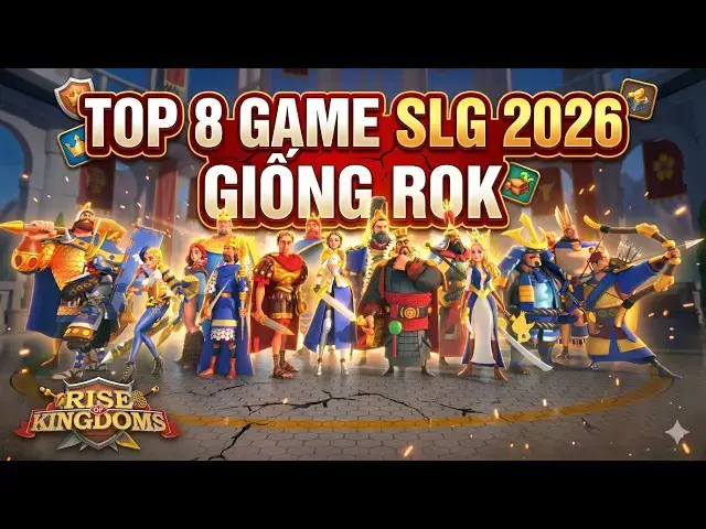 Video thumbnail for Top 8 Game Giống Rise of Kingdoms Đáng Chơi Nhất 2026: Bất Ngờ Siêu Phẩm SLG Lịch Sử Việt Nam!
