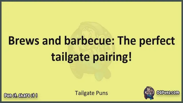 Video thumbnail for Tailgate - Jokes, Puns, Wordplays, and Laughter