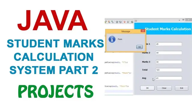 Video thumbnail for Student Marks Calculation System Part 2 Using Java