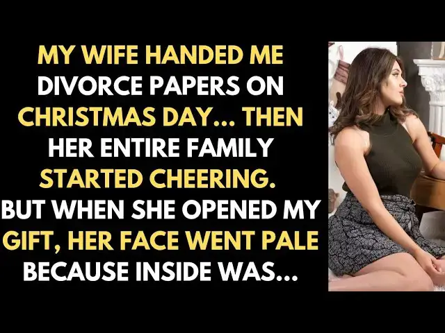 'Video thumbnail for MY WIFE HANDED ME DIVORCE PAPERS ON CHRISTMAS DAY... THEN HER ENTIRE FAMILY STARTED CHEERING.'