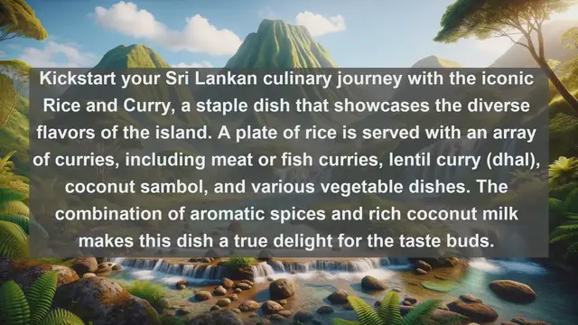 Video thumbnail for Savory Delights of Sri Lanka: Top 10 Must-Try Sri Lankan Foods!