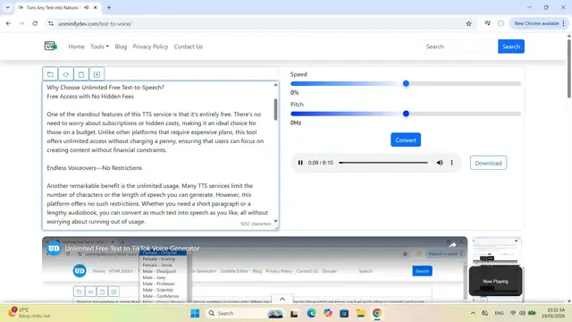 Video thumbnail for Convert Text to Natural AI Voice Instantly 🔥 Auto Language Detection | Free AI Voice Generator
