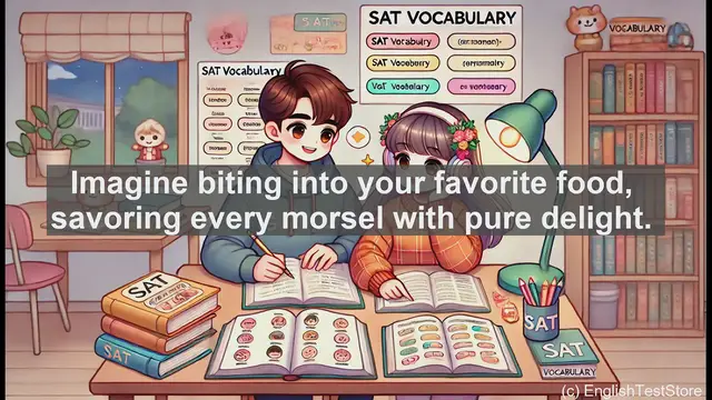 Video thumbnail for 5000 Must Know SAT Vocabulary - Relish: A Flavorful Word to Boost Your SAT Score