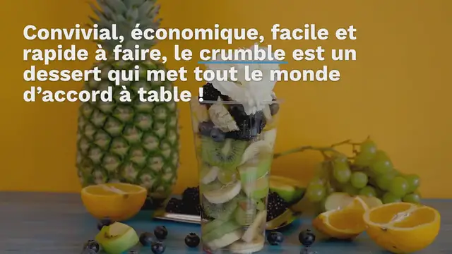 Video thumbnail for Crumble exotique ananas-mangue aux épices façon Speculoos