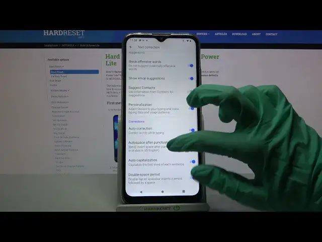 Video thumbnail for How to Activate / Disable Auto-Correction on MOTOROLA Moto G8 Power Lite
