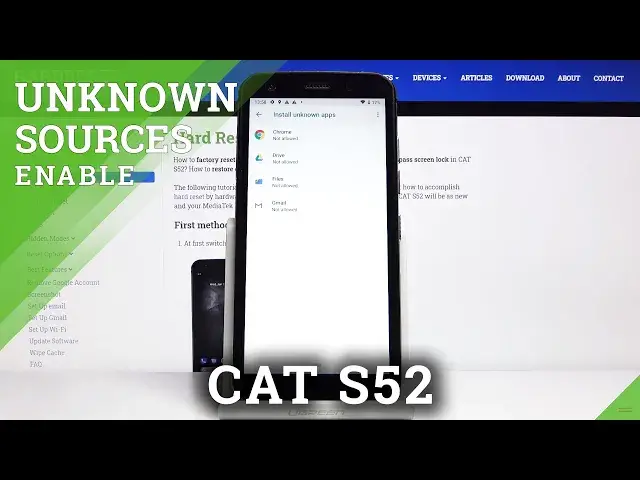 Video thumbnail for How to Install Apps From Unknown Sources on CAT S52 – Allow App Installation