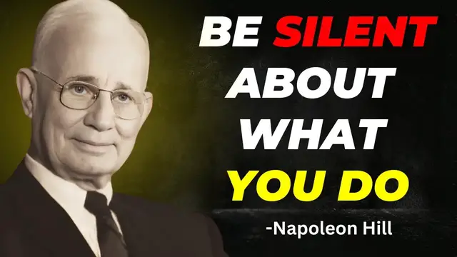 'Video thumbnail for Never tell people what you do | Napoleon Hill'
