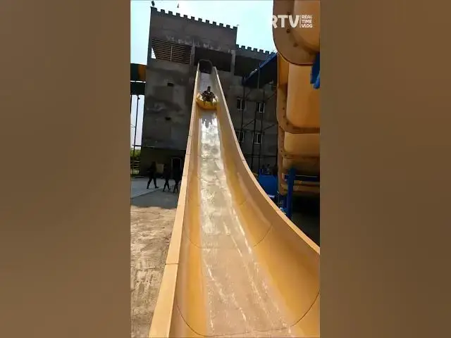 Video thumbnail for Most Thrilling Slide at📍 ESCAPE WATER PARK #waterpark #shorts