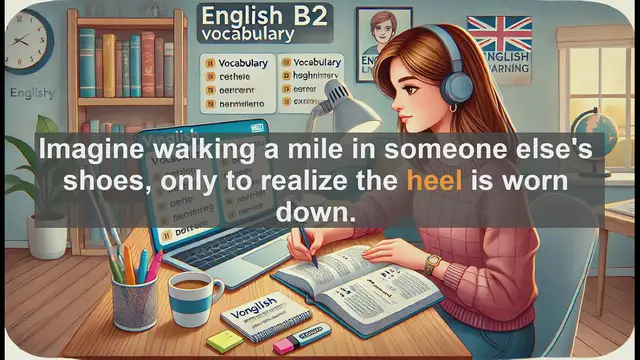 Video thumbnail for 1500 Must Know CEFR B2 Vocabulary - Understanding the Word 'Heel' in English: Meanings and Usage