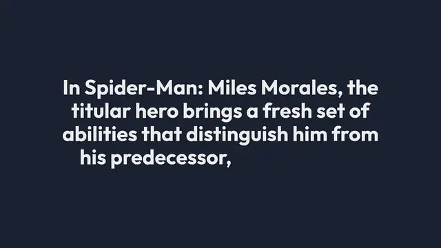 Video thumbnail for Spider-Man Miles Morales New Powers