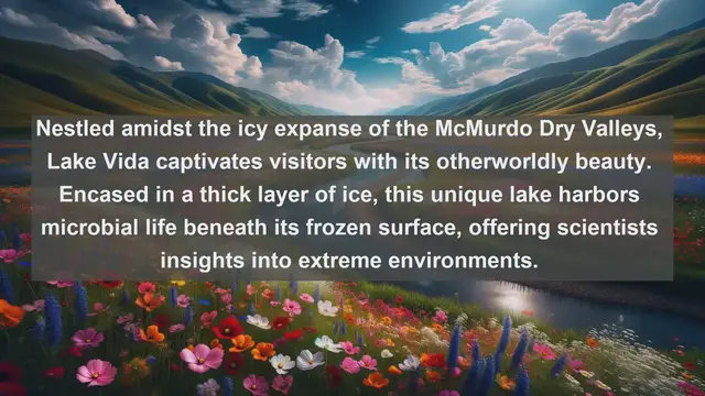 Video thumbnail for Unveiling Antarctica's Natural Wonders: Top 10 Famous Lakes You Need to Explore!