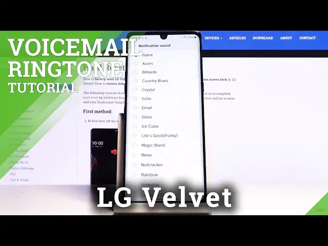 'Video thumbnail for How to Customize Voicemail Sounds in LG Velvet – Locate Voicemail Settings'