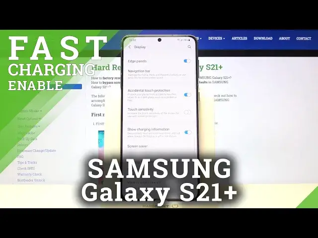 'Video thumbnail for Samsung Galaxy S21+ - How to Show Charging Info on Lock Screen'