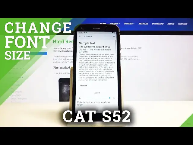 'Video thumbnail for How to Change Font Size in CAT S52 – Font Settings'