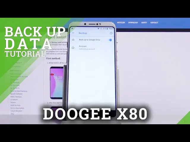 'Video thumbnail for How to Enable Google Backup in DOOGEE X80 – Move and Save Files'