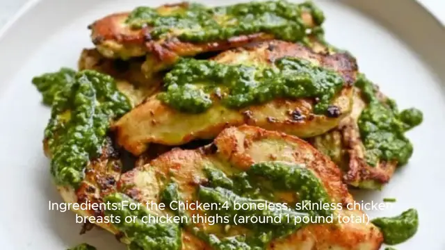 Video thumbnail for Pesto chicken recipe