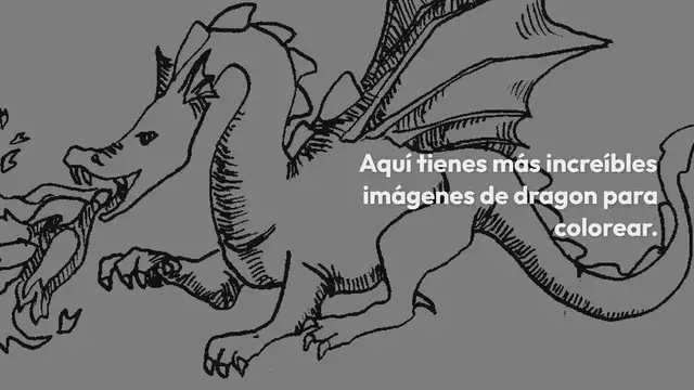 Video thumbnail for Dragon para colorear