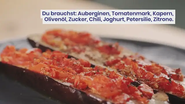 Video thumbnail for AUBERGINE AUS DEM OFEN – EINFACHES REZEPT