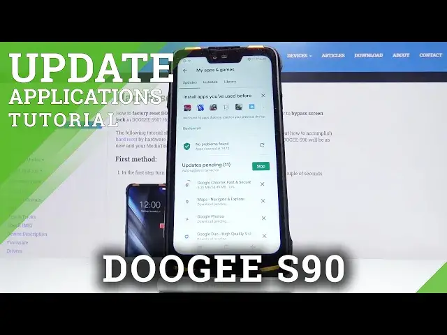 Video thumbnail for How to Update Applications on Doogee S90 – Software Updates
